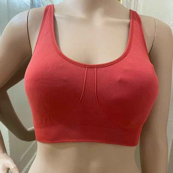 Tory Sport Vibrant Red Sports Bra - Picture 1 of 13